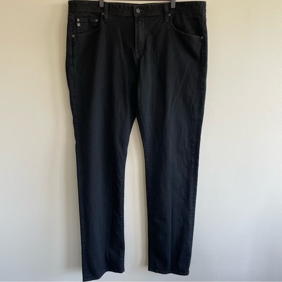 AG Adriano Goldschmied Men's The Graduate Tailored Leg Black Jeans Size 40R - Picture 1 of 12